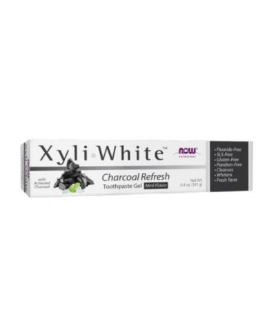 Зубная паста-гель NOW Foods XyliWhite Charcoal Refresh Mint 6.4 Oz