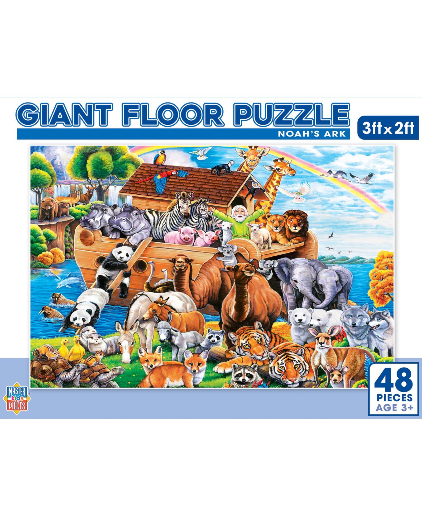 Masterpieces Puzzles Noah's Ark 48 Piece Floor Puzzle, Ages 3+