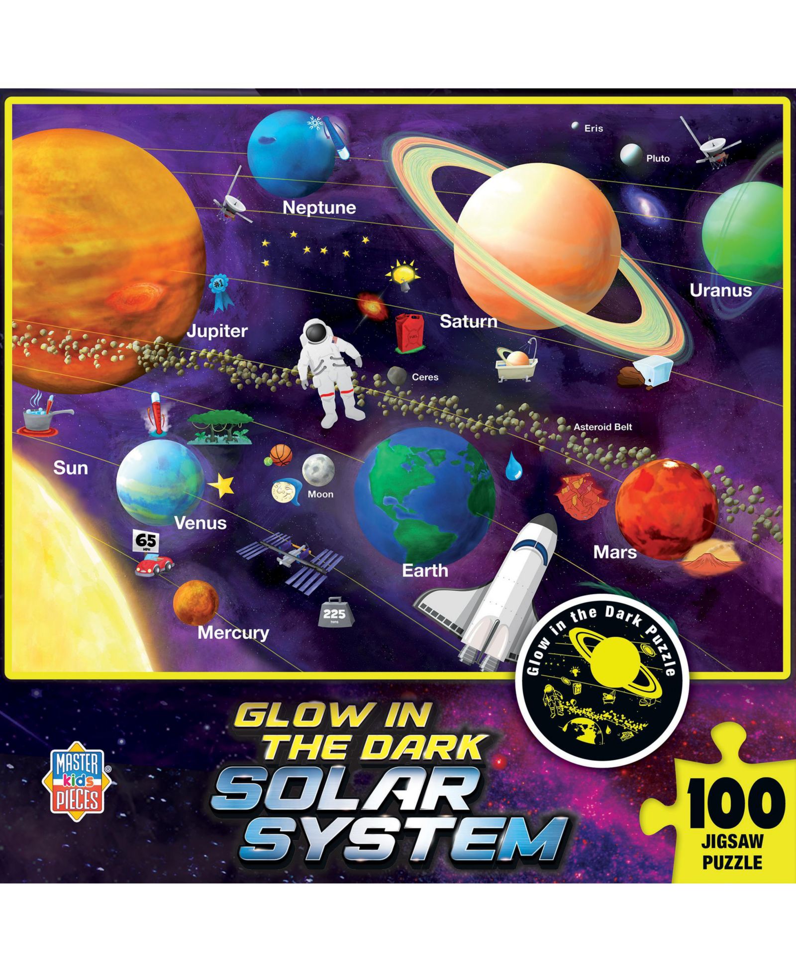 Пазл MasterPieces Glow in the Dark - Solar System, 100 элементов