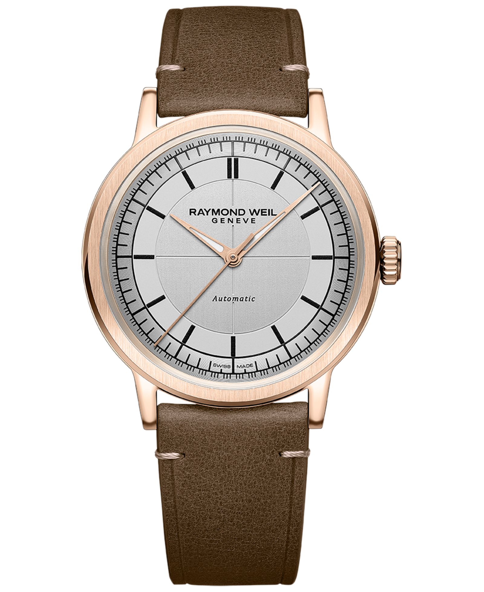 Часы Raymond Weil Men's Swiss Automatic Millesime Brown Leather Strap 40mm