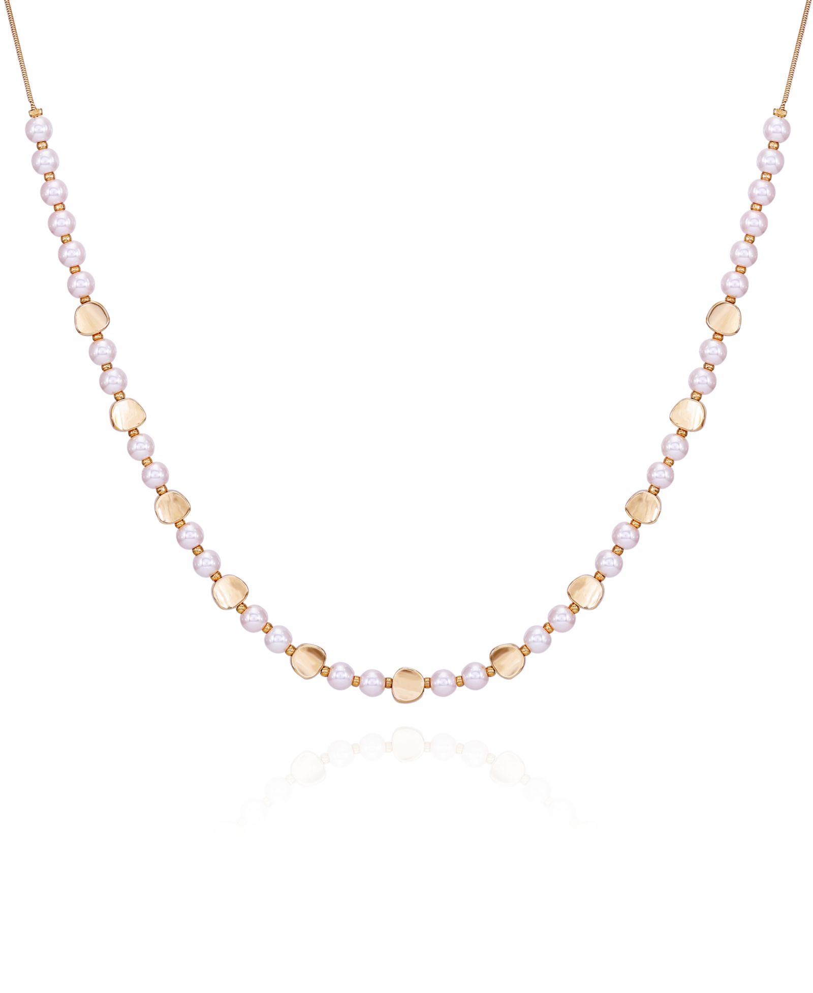 Длинное ожерелье T Tahari Gold-Tone Imitation Pearl Statement