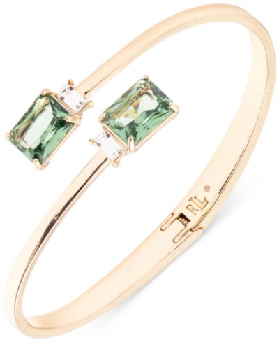 Браслет Lauren Ralph Lauren Gold-Tone Stone Bypass Bangle
