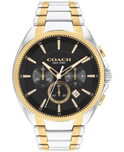 Мужские часы COACH Jackson Two-Tone Stainless Steel 45mm