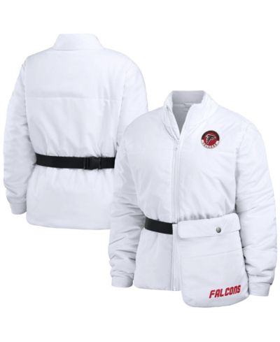 Женская пуховая куртка WEAR by Erin Andrews Atlanta Falcons белая с полной молнией