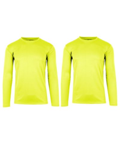 Galaxy By Harvic Мужская футболка с длинным рукавом с технологией Moisture-Wicking комплект из 2 шт