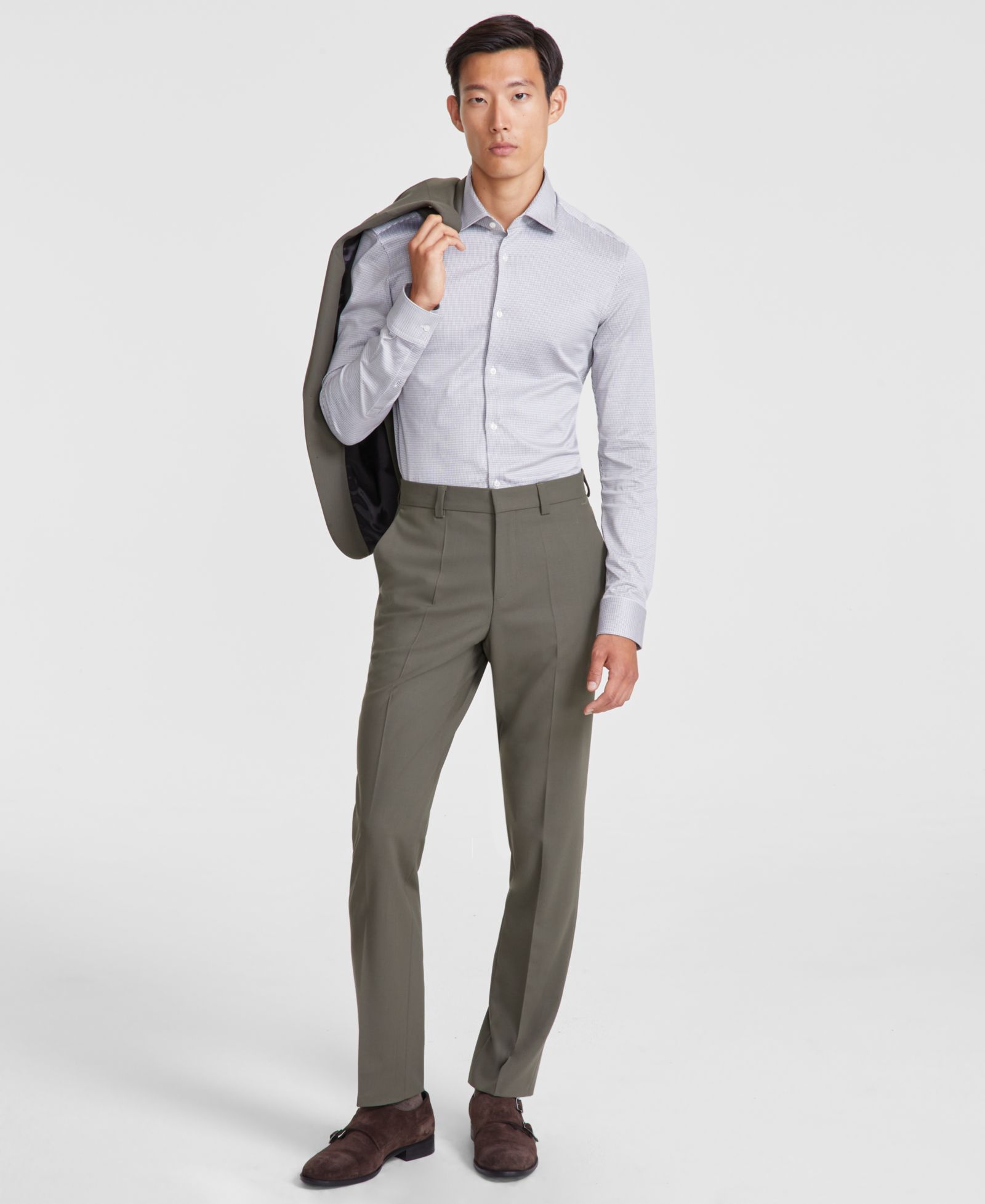 HUGO by Hugo Boss Men's Modern-Fit Solid Suit Separate Pants