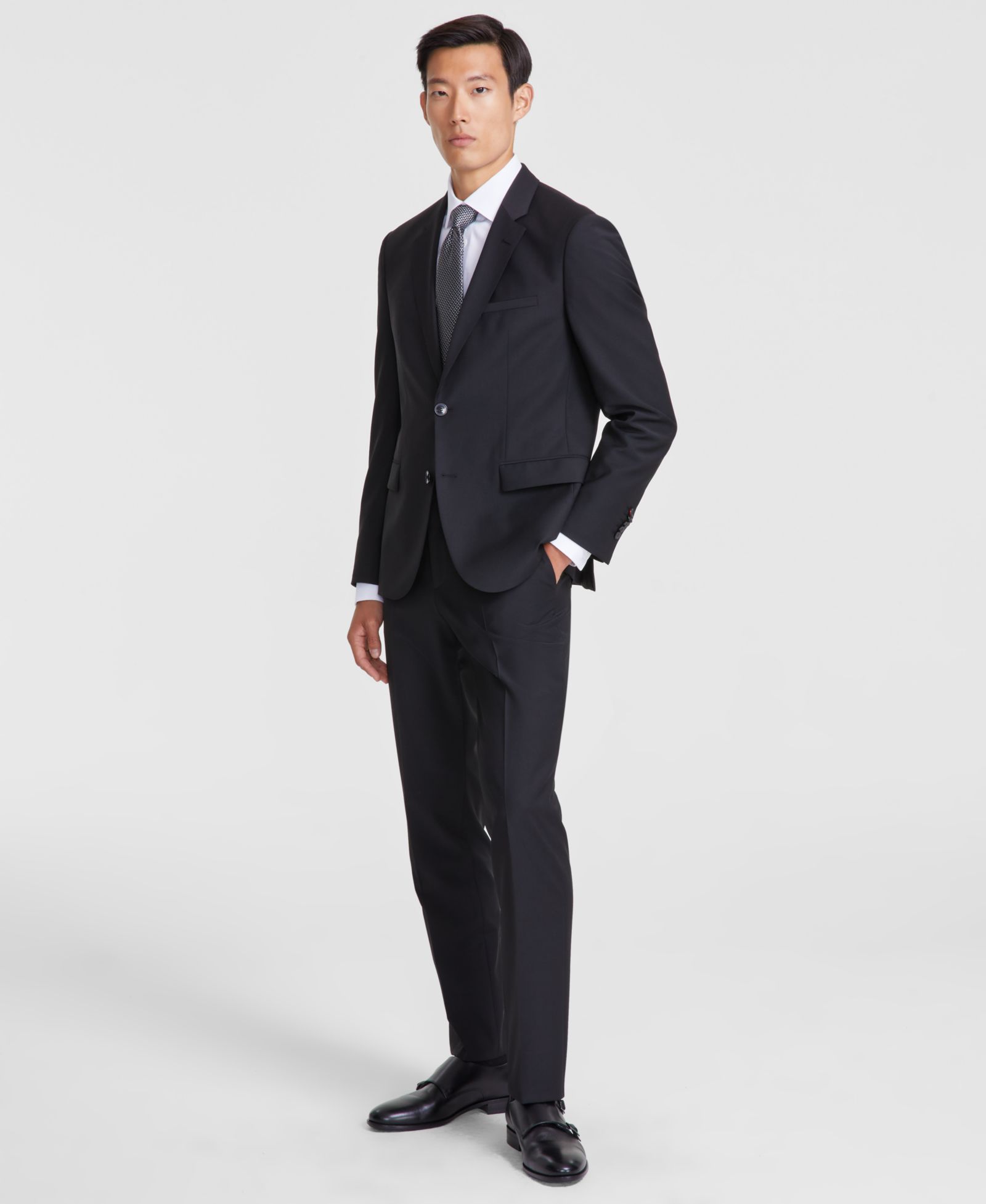 HUGO by Hugo Boss Мужской костюм из смесовой шерсти Modern-Fit