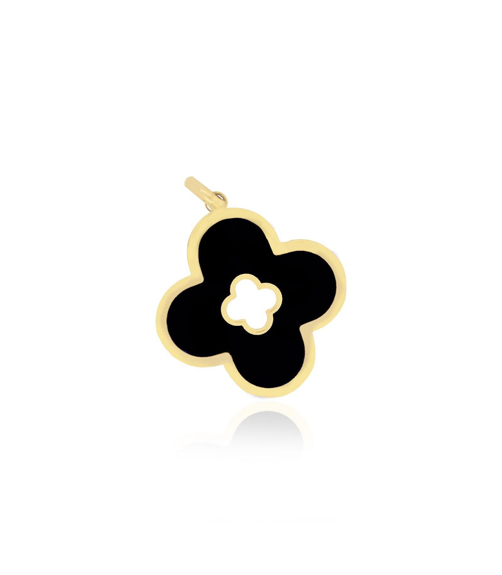 Шарм The Lovery Onyx Clover Cut Out