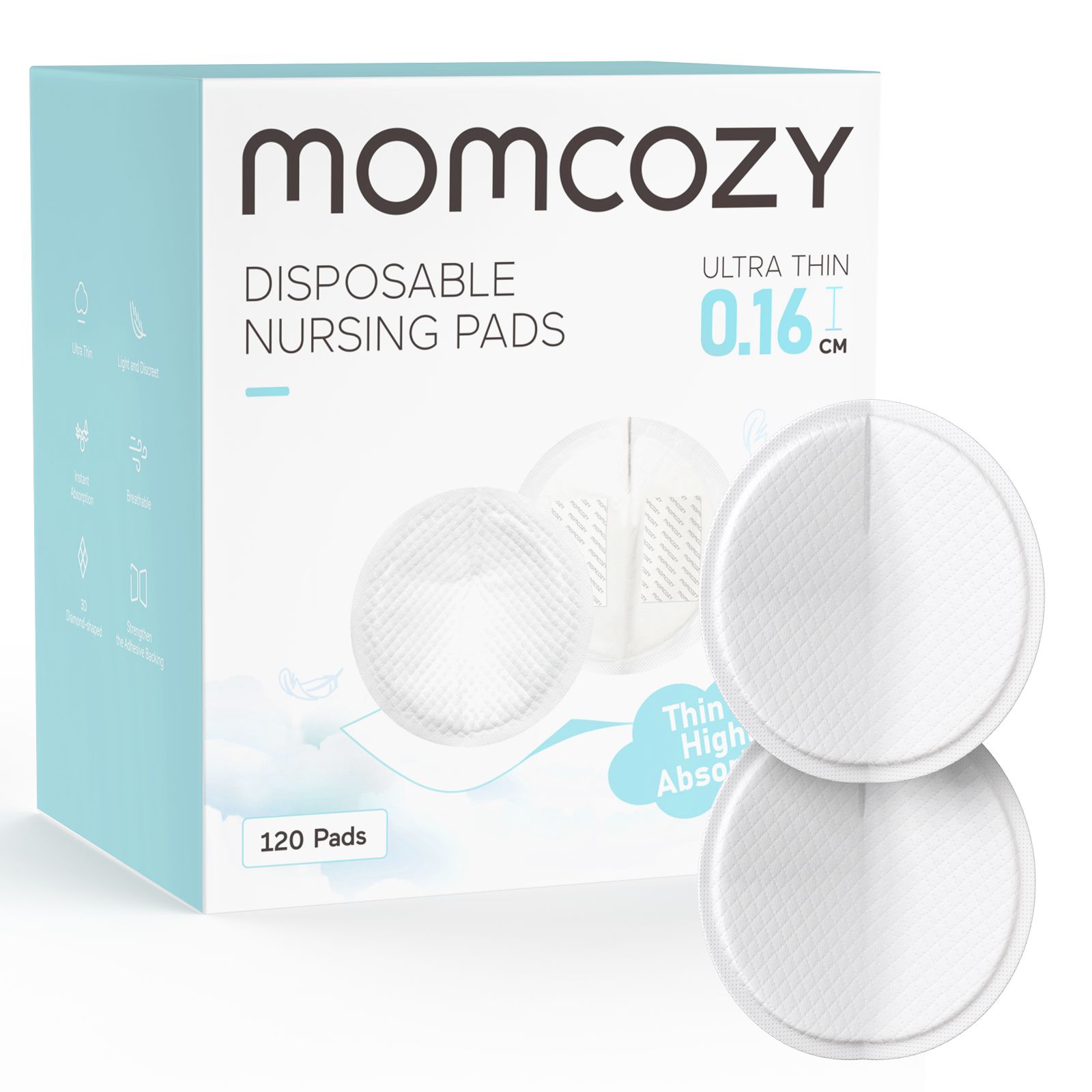 Одноразовые прокладки для кормления Momcozy Kids Ultra-Thin 120 шт