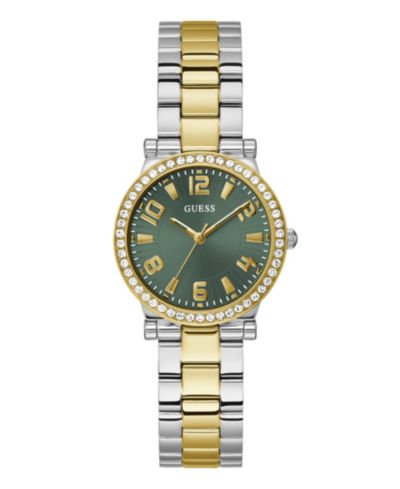 Женские часы GUESS Women's Analog Two-Tone Stainless Steel, 32mm