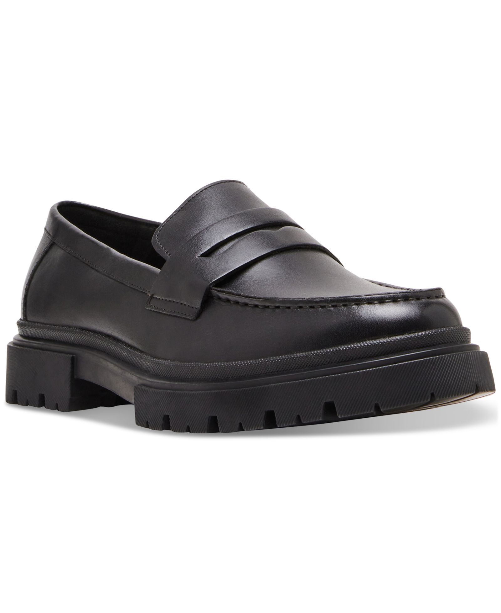 Мужские лоферы Steve Madden Men's Akkron Leather Lug-Sole Penny