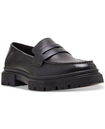 Мужские лоферы Steve Madden Men's Akkron Leather Lug-Sole Penny