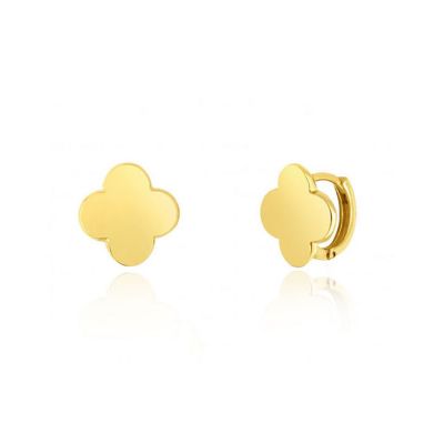 Серьги The Lovery Gold Clover 14K Yellow Gold