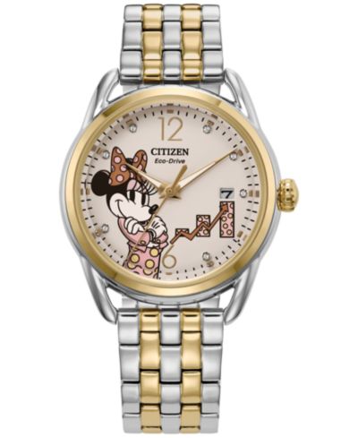 Женские часы Citizen Eco-Drive Disney Empowered Minnie Mouse Stainless Steel 36mm