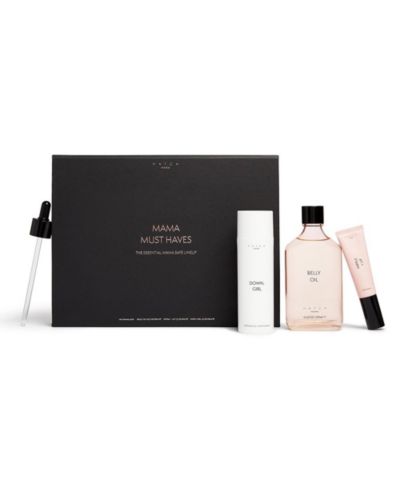 HATCH Collection Clean Beauty Mama Must Haves Essential Maternity Gift Set-Includes Belly Oil, Down Girl, Nipple+Lip
