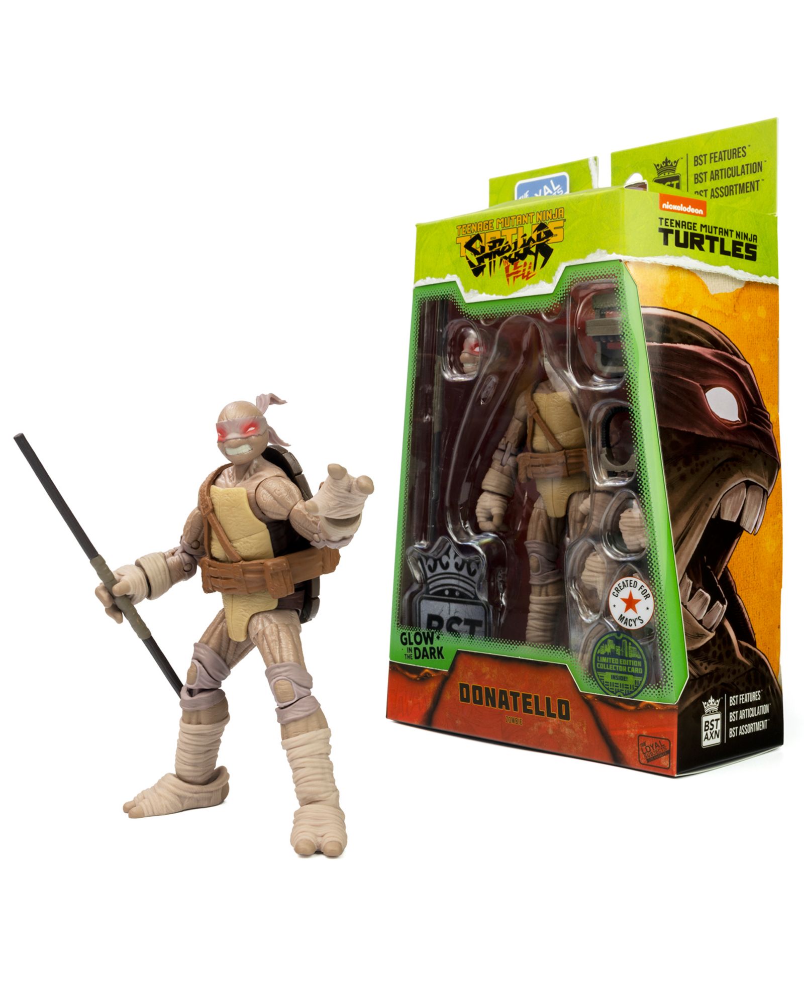 Фигурка The Loyal Subjects BST AXN Undead GID Donatello 5", Special Edition