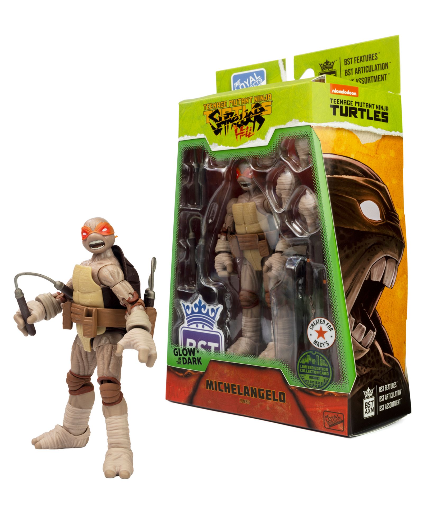 The Loyal Subjects BST AXN Undead GID Michelangelo Фигурка Special Edition