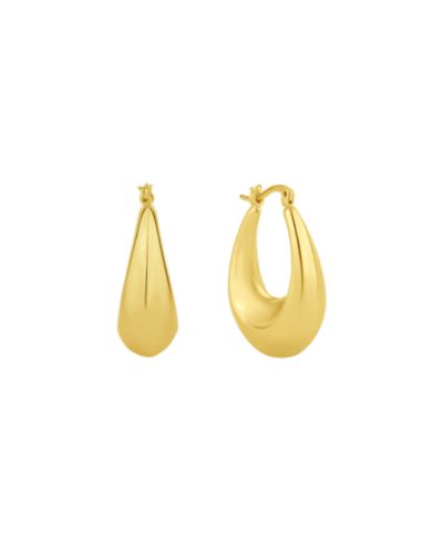 Серьга-кольцо And Now This 18K Gold Plated или Silver Plated Hoop Earring