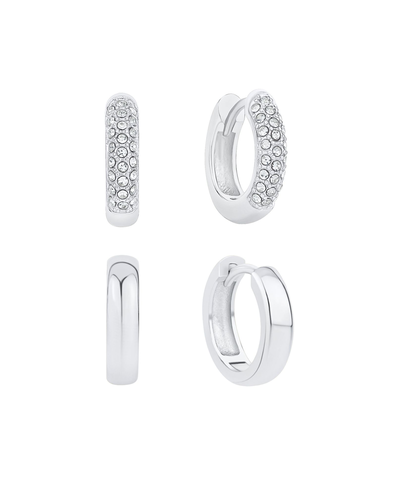 Серьги-кольца And Now This Crystal Duo Set Hoop