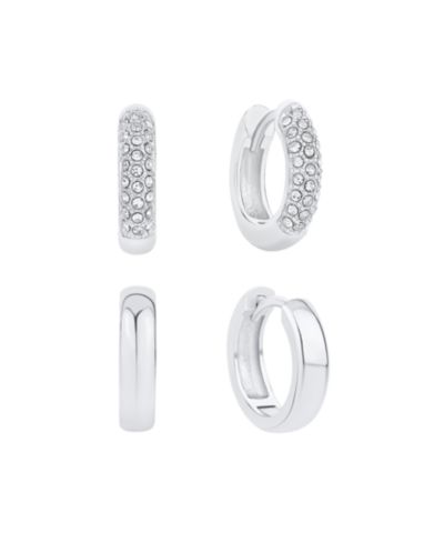 Серьги-кольца And Now This Crystal Duo Set Hoop