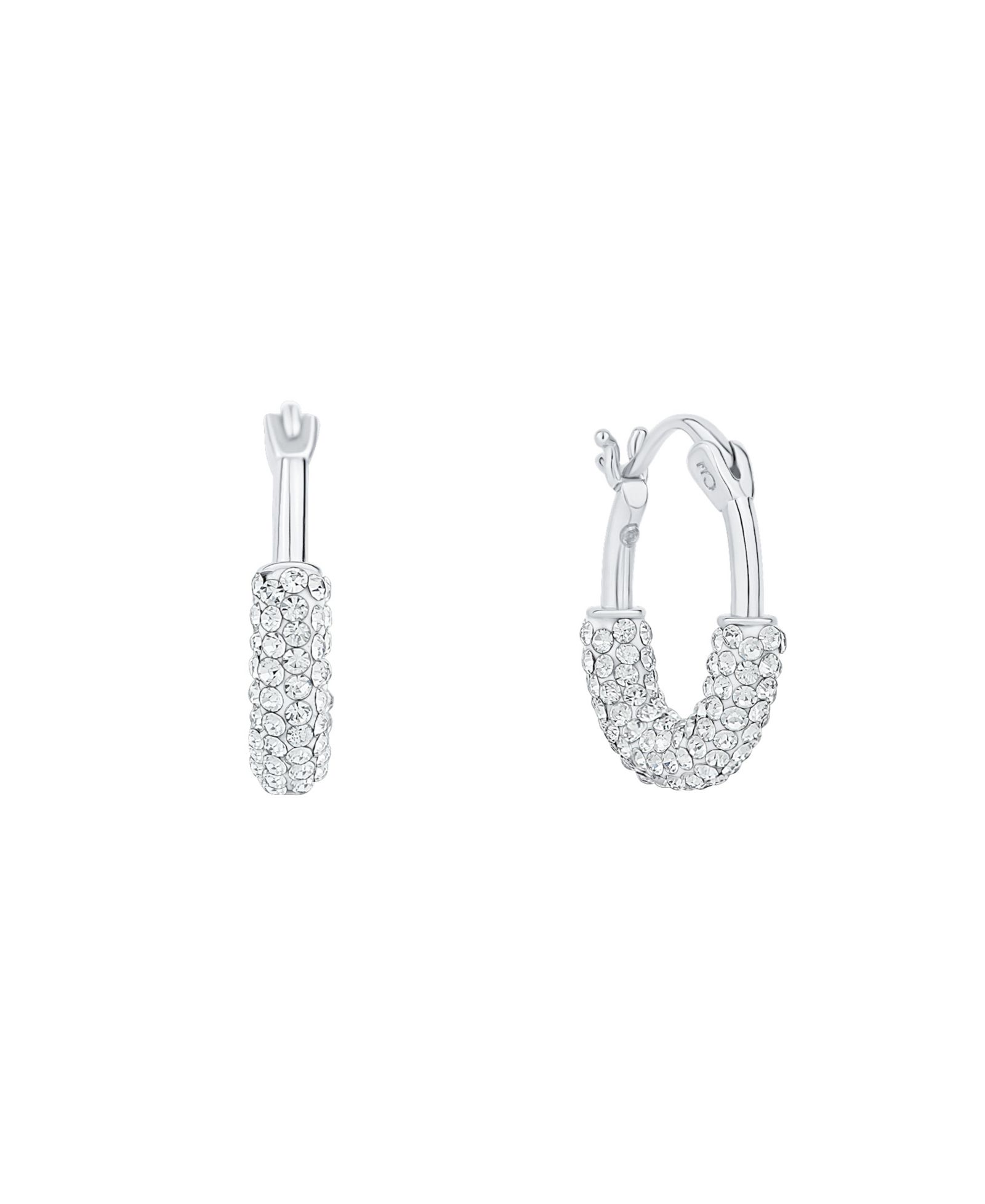 And Now This серьги-кольцо Crystal Hoop