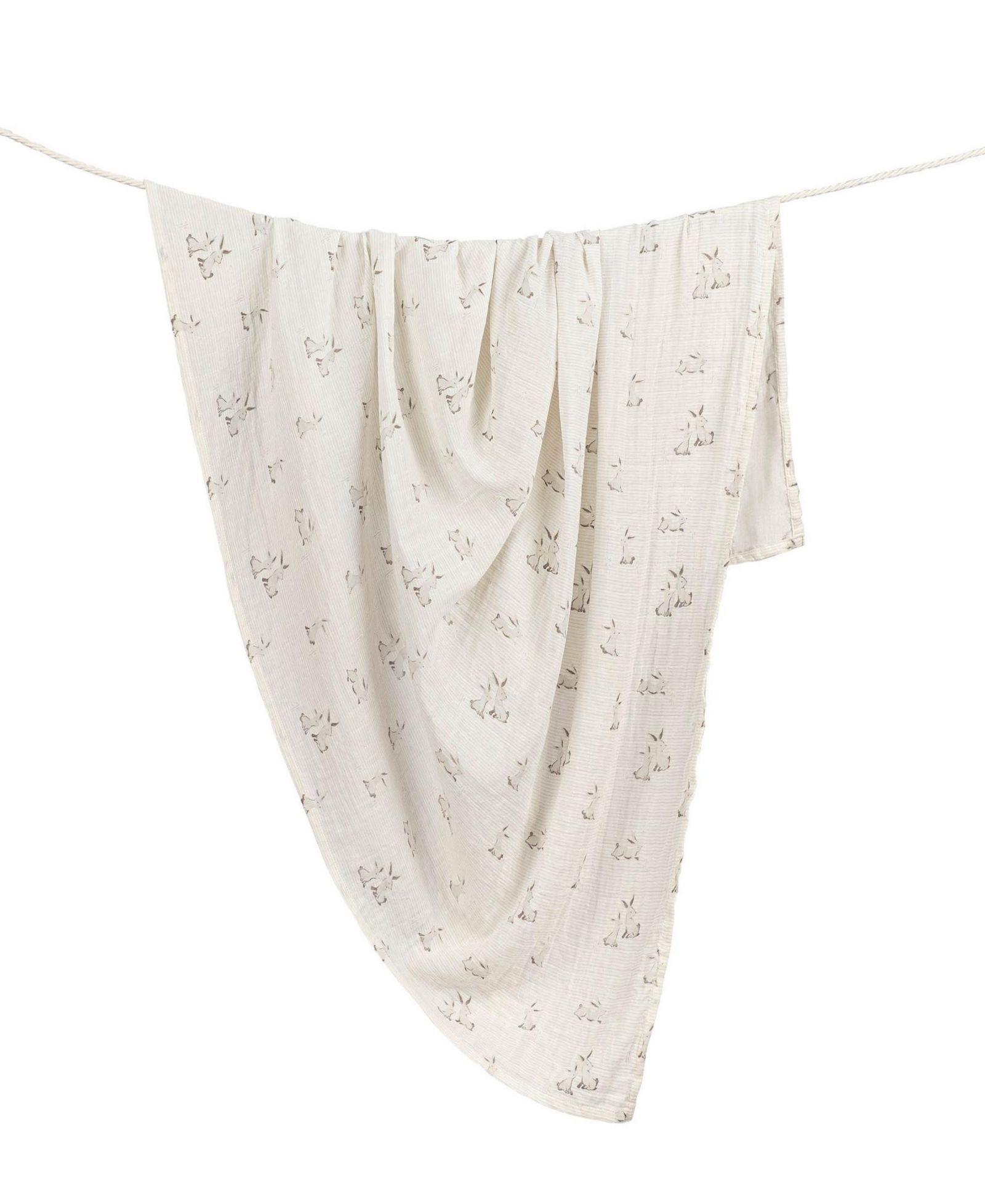 Детское хлопковое пеленание Crane Baby Cotton Bunny Single Swaddle