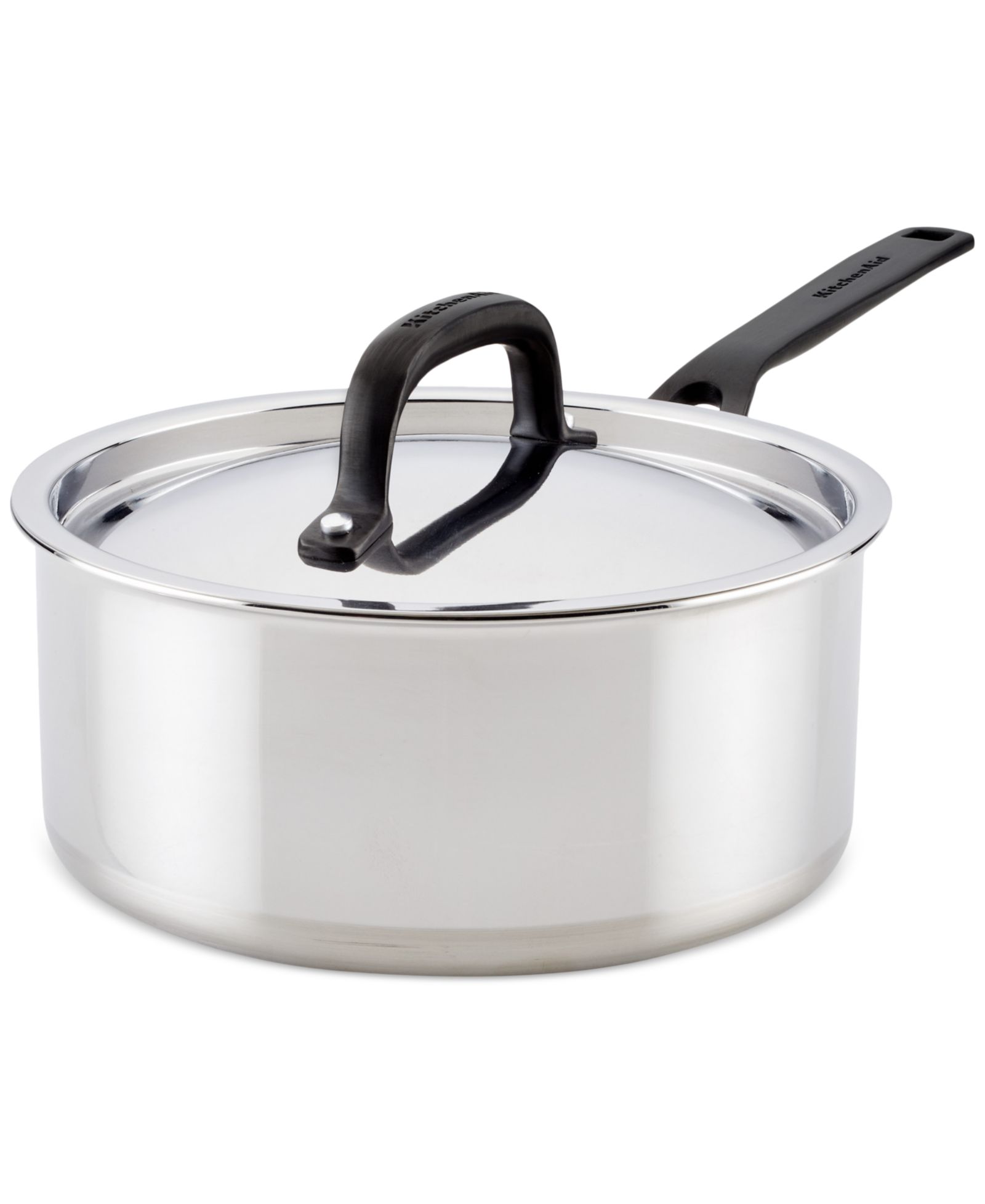 Кастрюля KitchenAid Stainless Steel 5-Ply Clad 3 Qt. Covered Saucepan