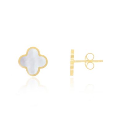 Серьги-гвоздики The Lovery Mother of Pearl Clover Stud Earrings