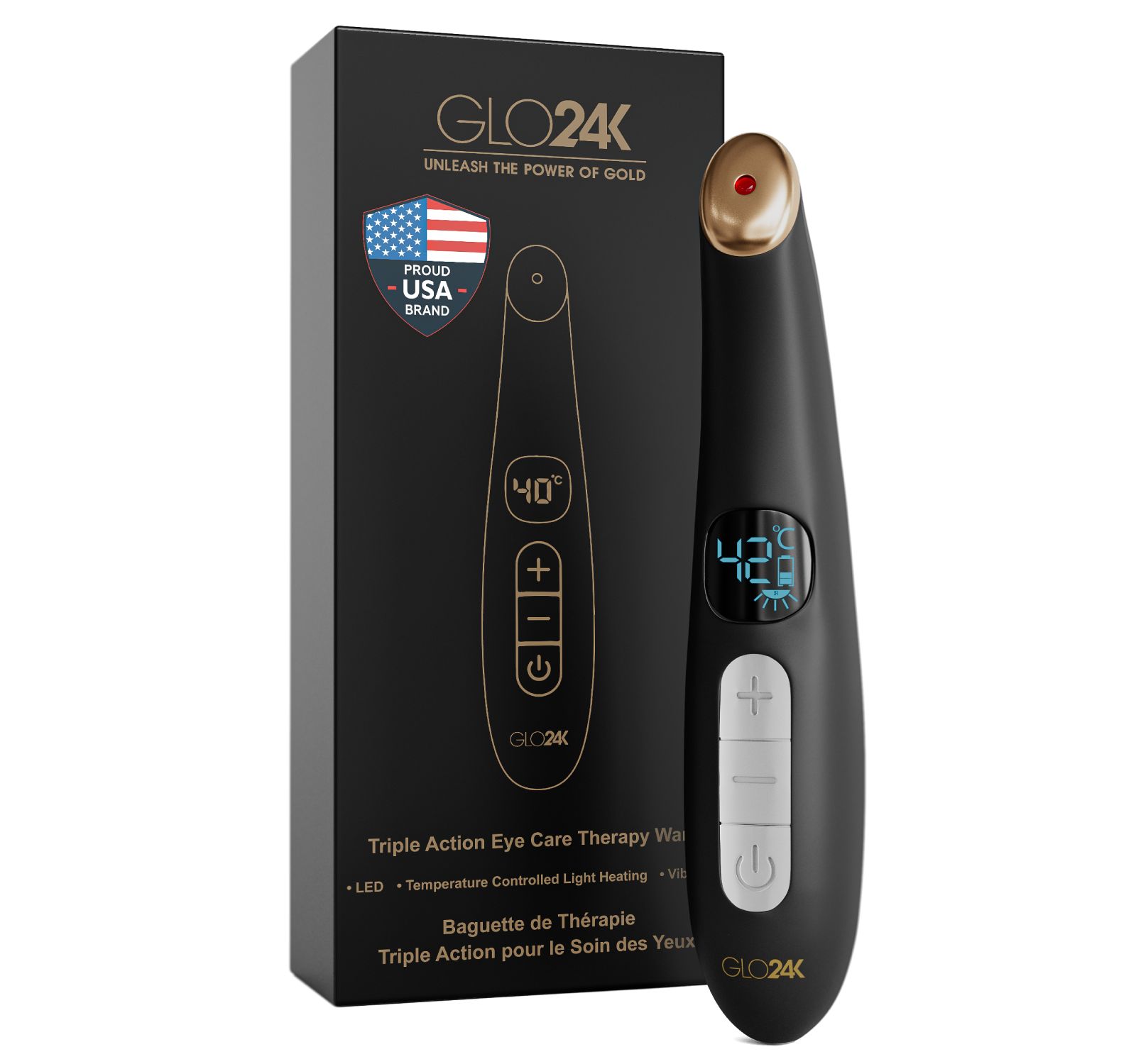 Сыворотка-стик для ухода за кожей вокруг глаз GLO24K Triple Action 1pc