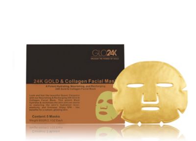 Омолаживающая маска для лица GLO24K 24K Gold & Collagen, 2.1 oz