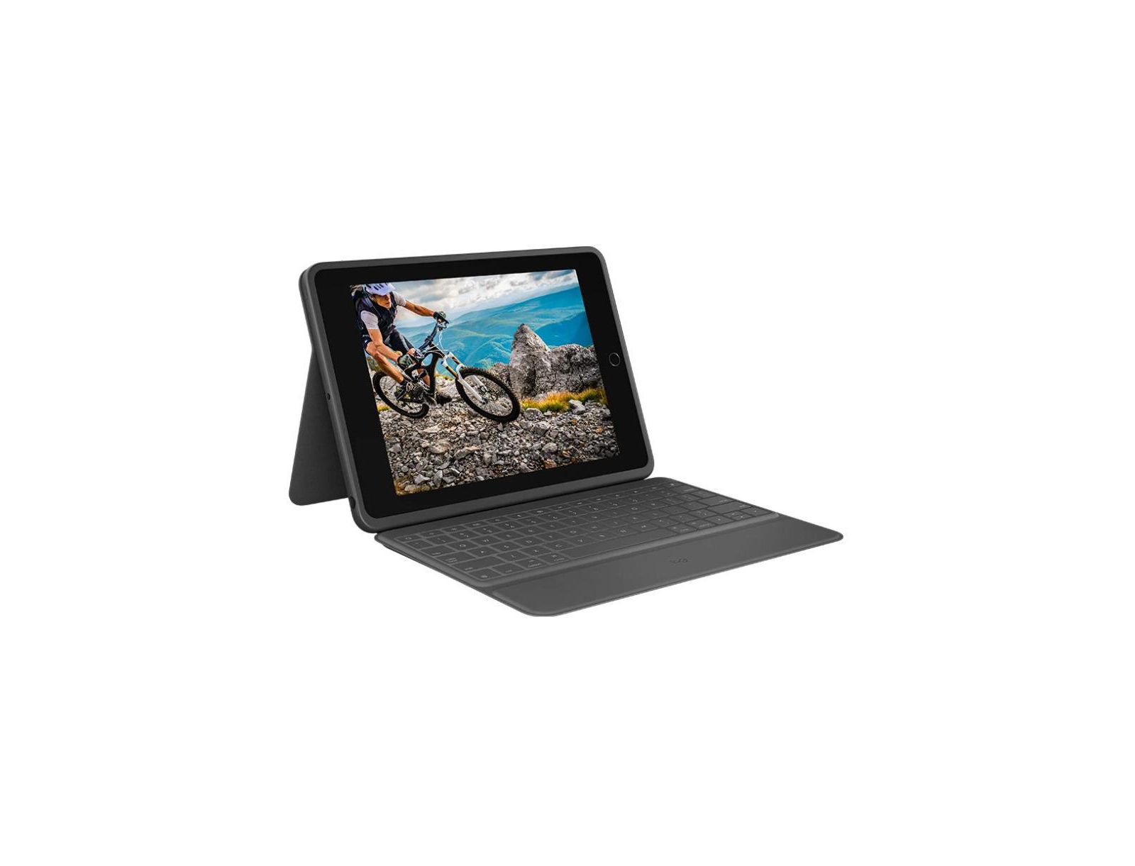 Logitech Rugged Folio Protective Keyboard Case for iPad 7th and 8th Gen