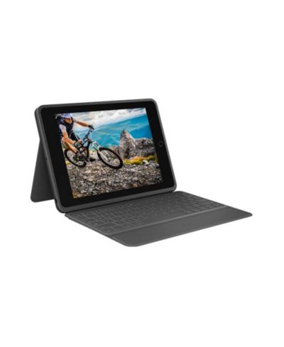 Защитный чехол-клавиатура Logitech Rugged Folio для iPad 7th и 8th Gen
