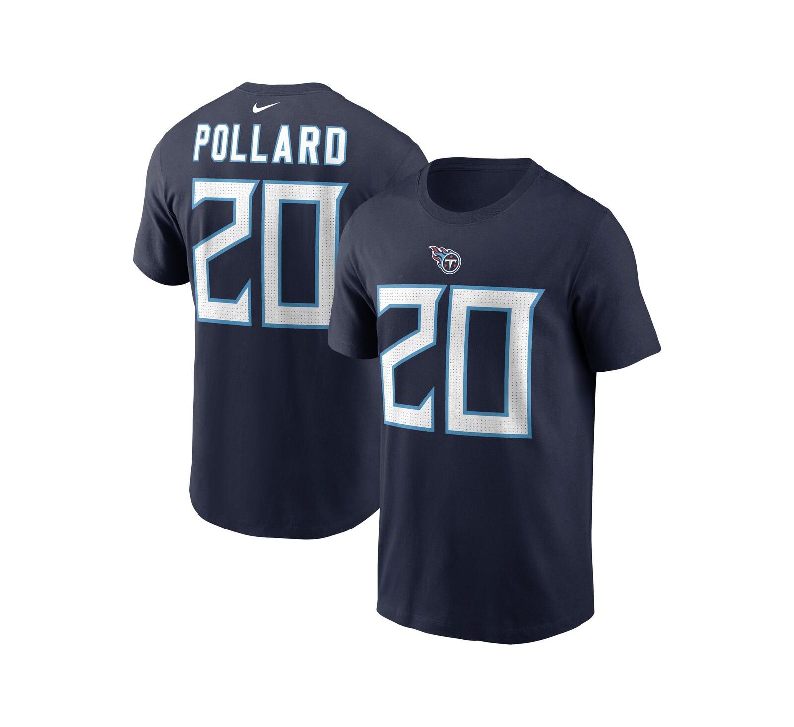 Мужская футболка Nike Tony Pollard Tennessee Titans, темно-синяя