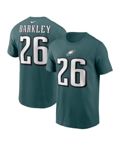 Мужская футболка Nike Saquon Barkley Midnight Green Philadelphia Eagles Player Name & Number