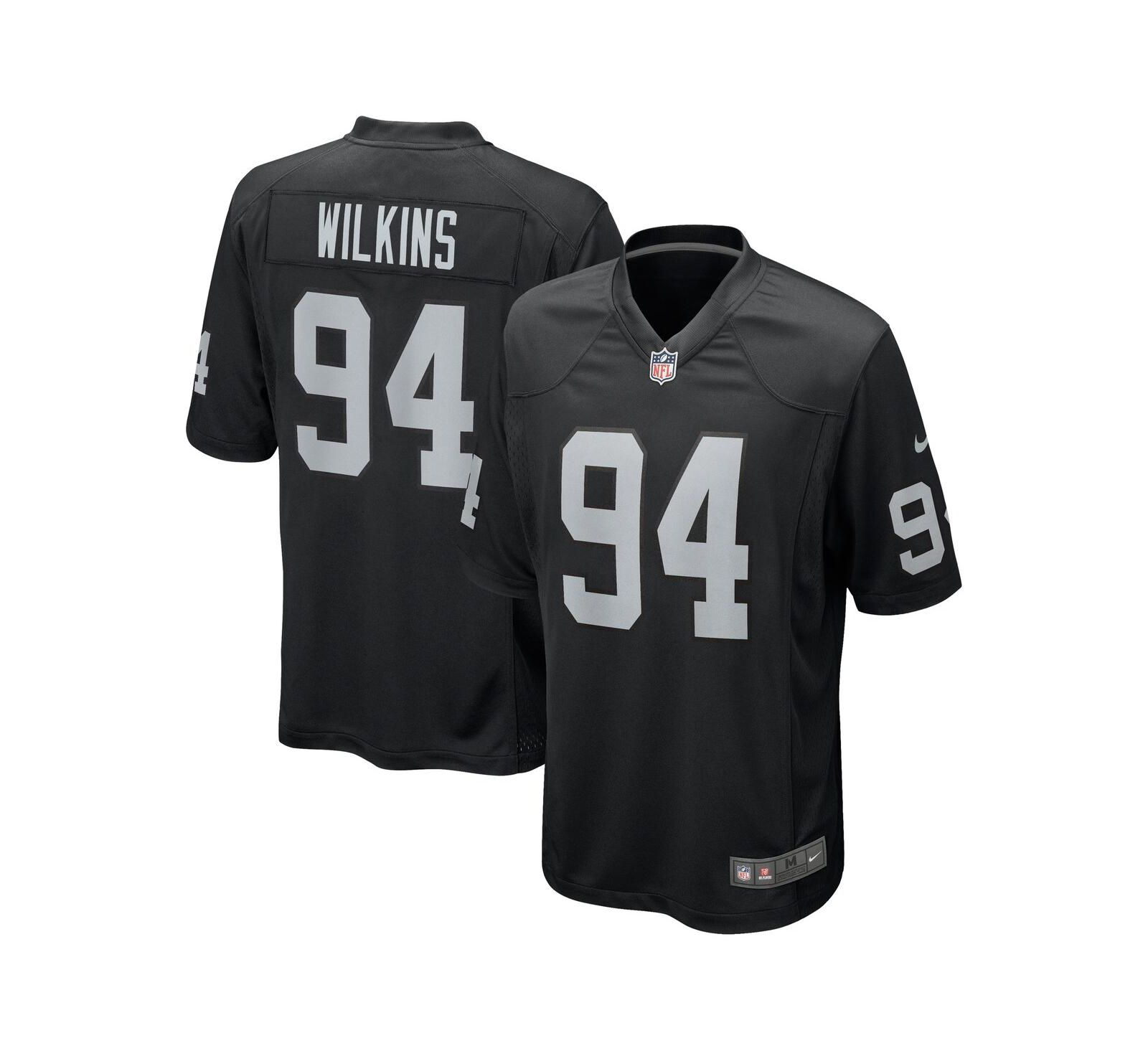 Мужская джерси Nike Christian Wilkins Black Las Vegas Raiders Team Game Jersey