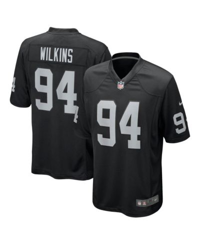 Мужская джерси Nike Christian Wilkins Black Las Vegas Raiders Team Game Jersey
