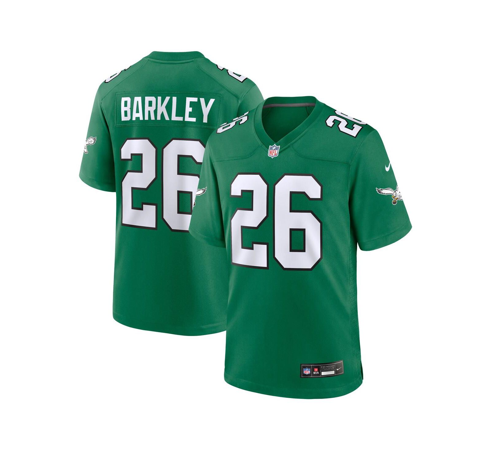 Мужская джерси Nike Saquon Barkley Philadelphia Eagles Alternate Game