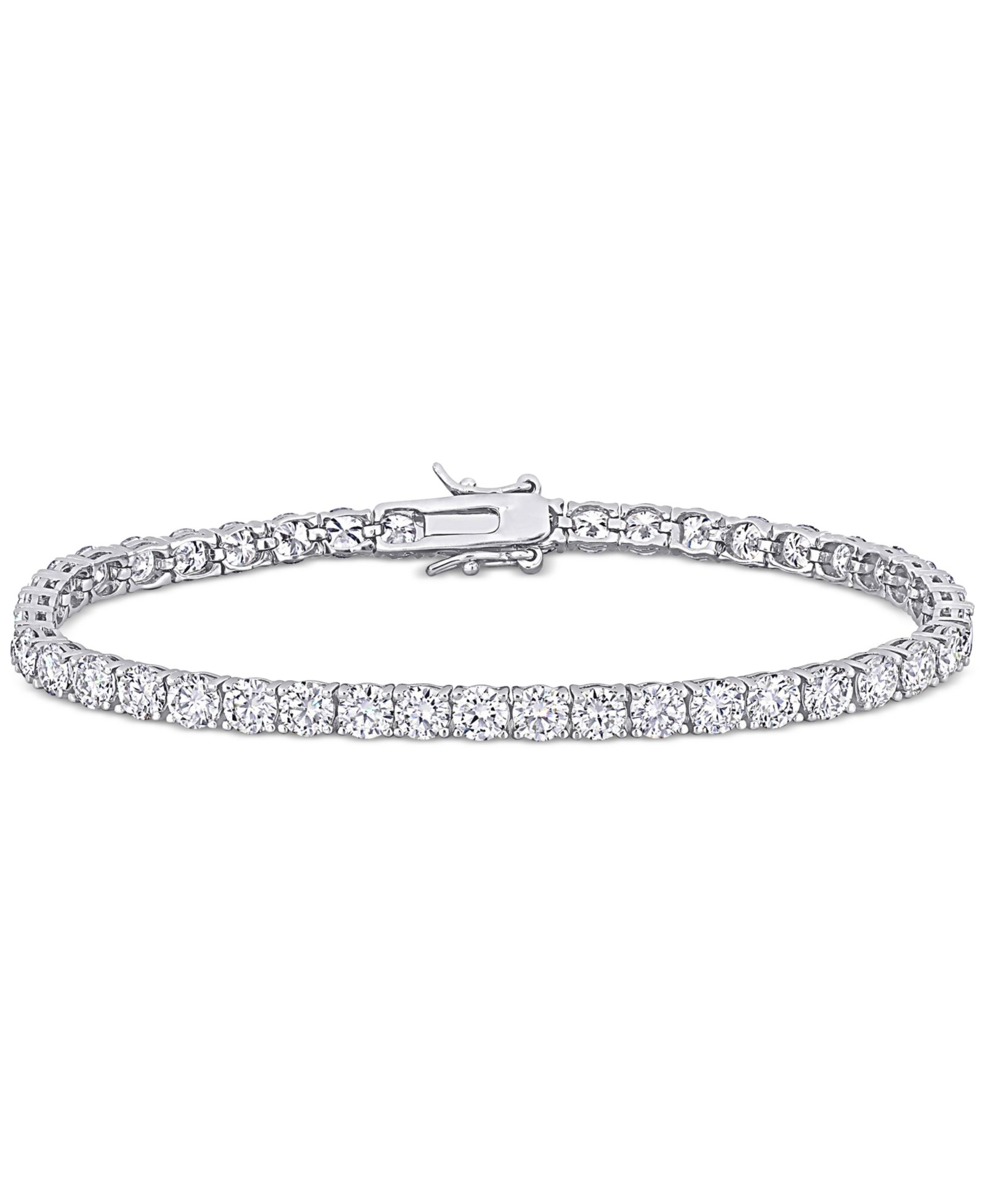 Классический браслет Moissanite Classic Tennis в Sterling Silver (9-1/2 ct. t.w.)