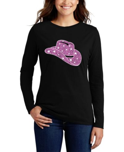 Женская футболка LA Pop Art Word Art Cowgirl Long Sleeve T-Shirt