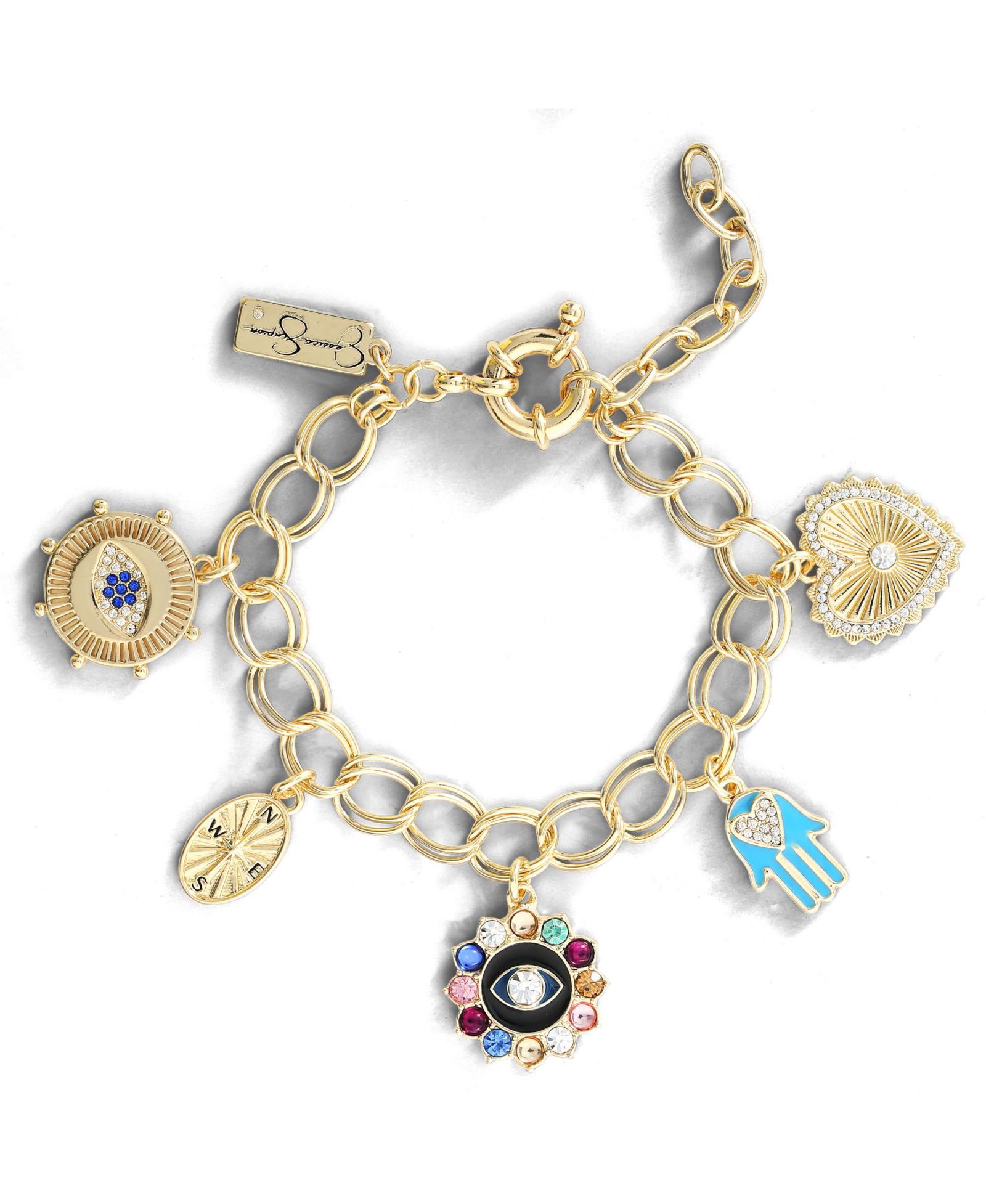 Jessica Simpson Женский браслет Evil Eye, золотистый