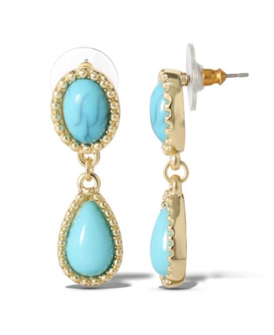 Jessica Simpson Womens Earrings - Oxidized -Tone or -Tone Dangle Earrings for Women