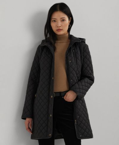 Lauren Ralph Lauren Petite пальто с капюшоном и отделкой из искусственной замши