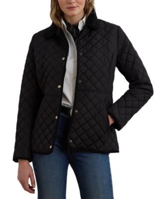 Lauren Ralph Lauren Petite утепленный стеганый пальто с воротником из искусственного меха