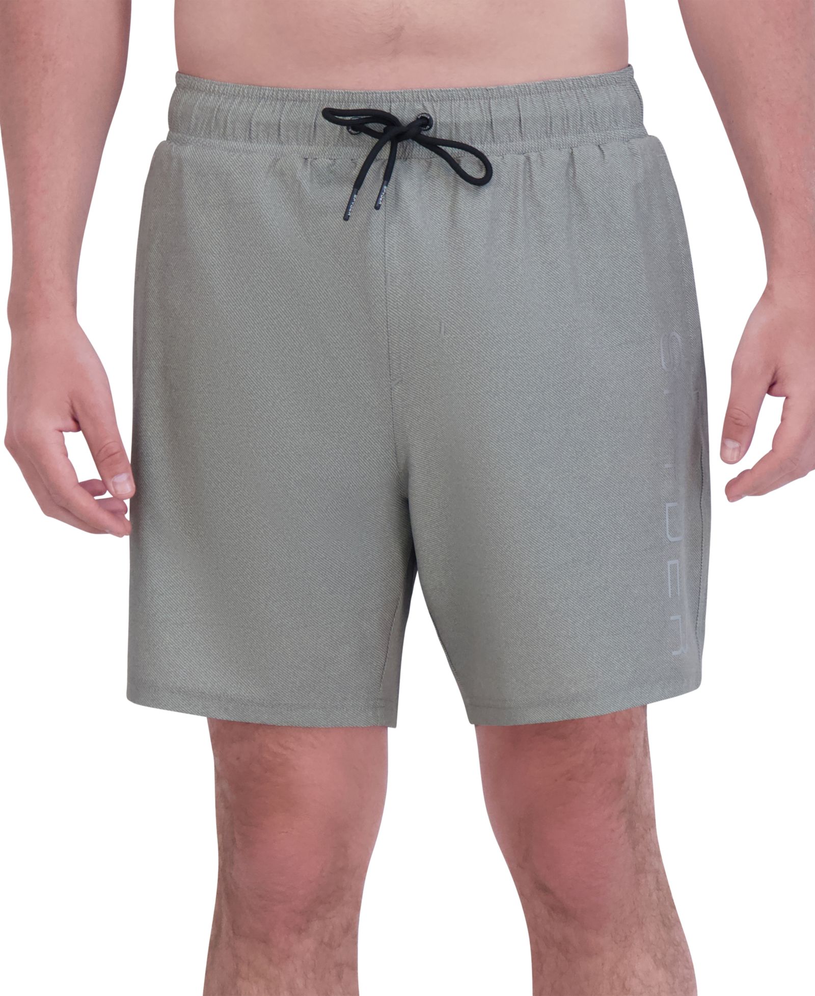 Spyder Men's Stretch Twill-Print 7" Swim Trunks with Compression Liner