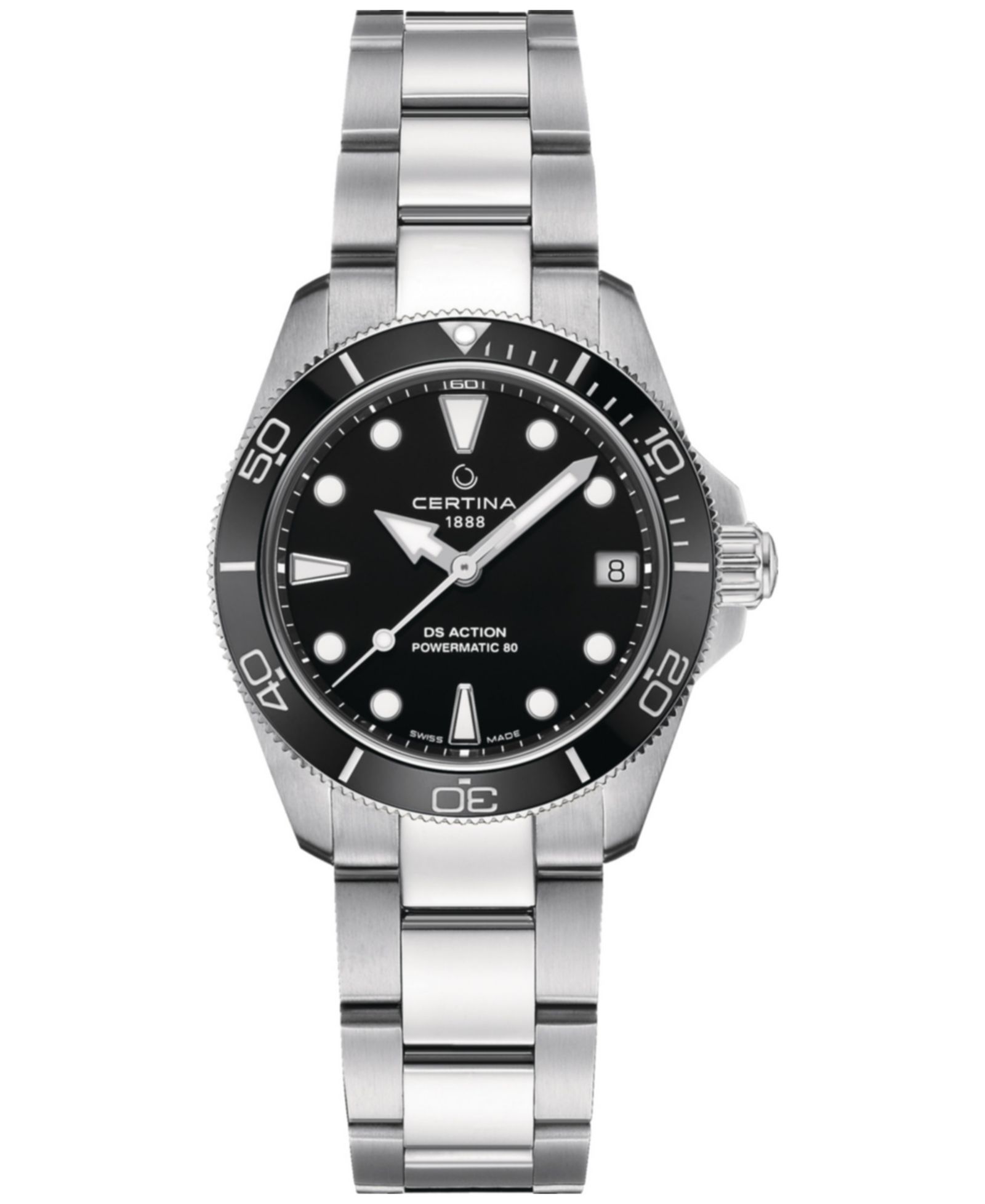 Certina Women's Swiss Automatic DS Action Stainless Steel Bracelet Watch 35mm