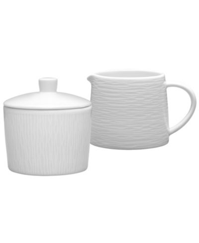 Набор сахарница и сливочник Noritake Colorscapes Black-On-Black Swirl, 2 шт.