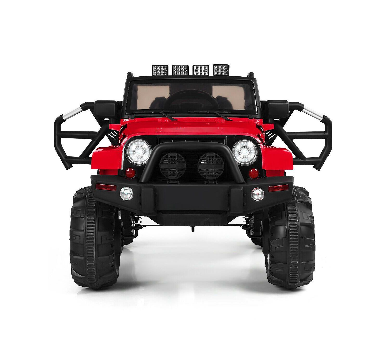 Sugift 12V Electric Ride-On Truck with Parental Remote Control and LED Lights, 66 lbs Capacity, Ages 3+