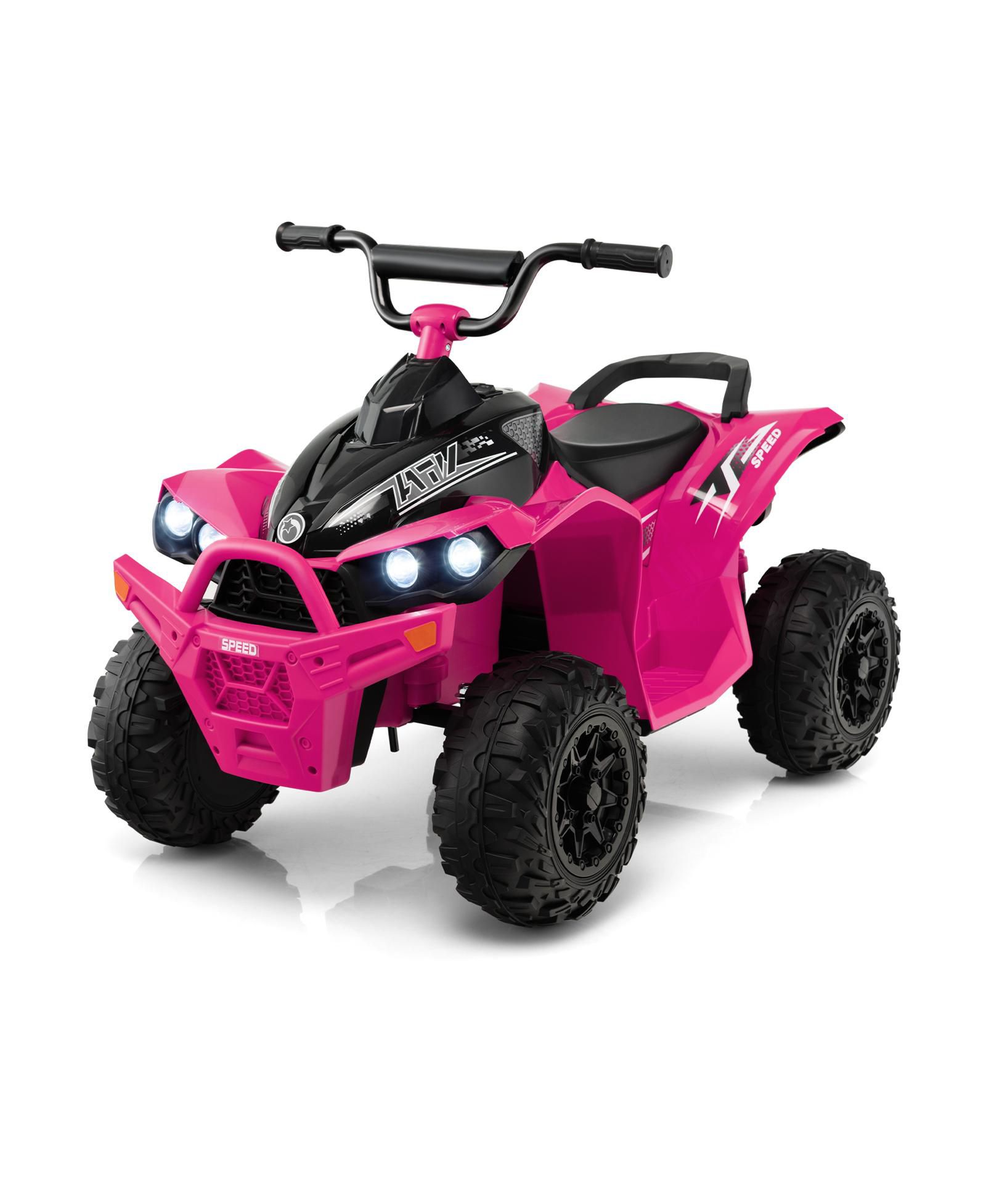 12V Детский Ride On ATV with High Low Speed, Anti Slip Handlebars, Foot Pedal and Music Loudspeaker