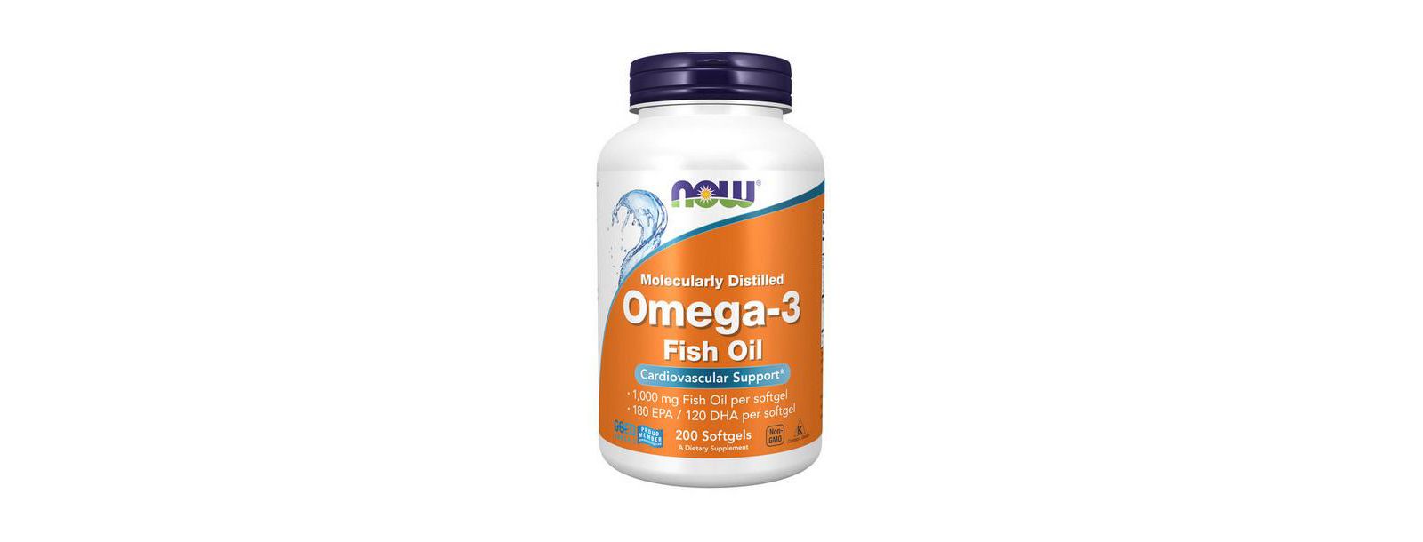 БАД NOW Foods Omega-3, 200 Sgels