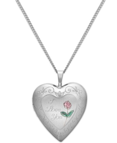 Подвеска-кулон I Love You Heart из стерлингового серебра